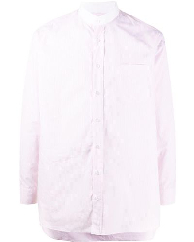 Mackintosh Overhemd Met Ronde Opstaande Kraag - Roze