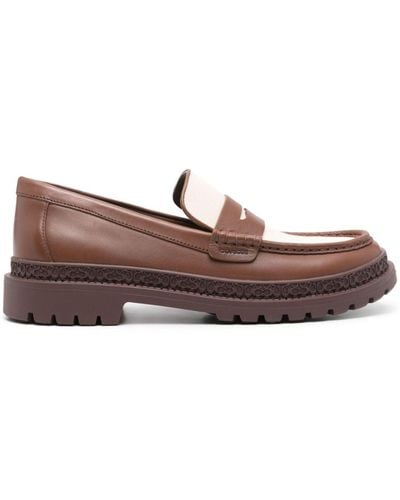 COACH Cooper Canvas Loafer - Brown