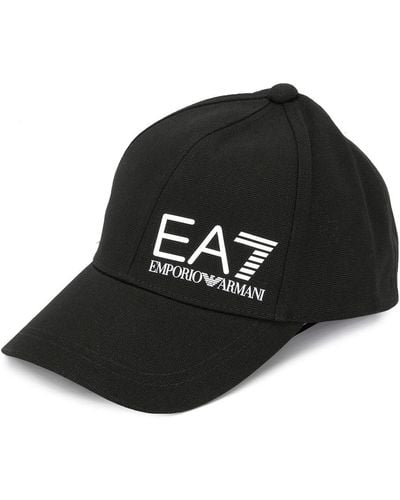 EA7 Honkbalpet Met Logo - Zwart