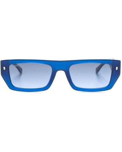 DSquared² Icon Rectangle-frame Sunglasses - Blue