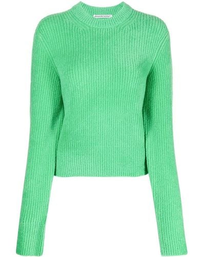 Alexander Wang Pullover mit rundem Ausschnitt - Grün