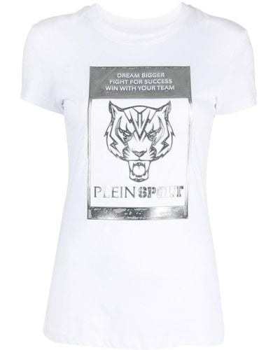 Philipp Plein T-shirt Sexy Pure à logo - Blanc