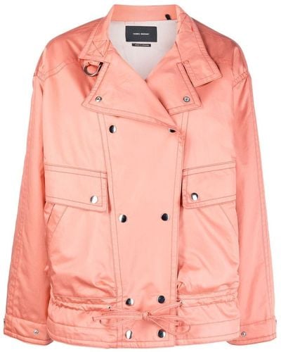 Isabel Marant Double-breasted Press-stud Jacket - Pink