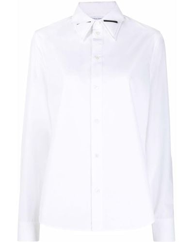 Bottega Veneta Embellished Collar Cotton Shirt - White