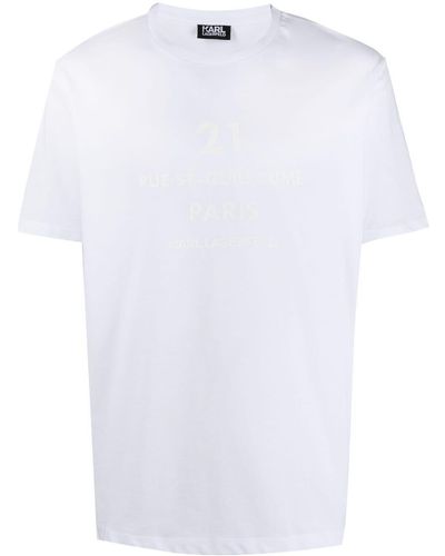 Max Mara アドレスプリント Tシャツ - ホワイト
