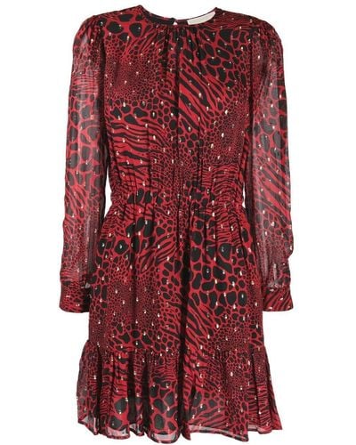 Michael Kors Animal-print Dress - Red