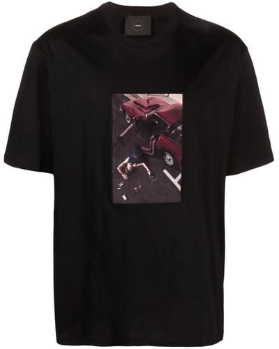 Limitato Photograph-print Cotton T-shirt - Black