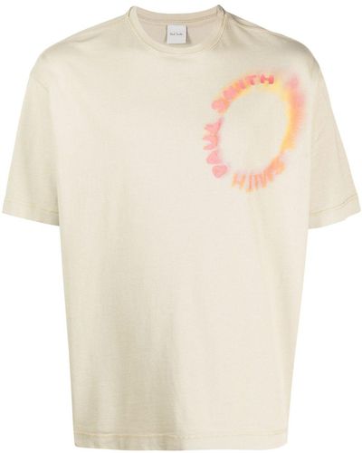Paul Smith T-shirt Met Geborduurd Logo - Wit