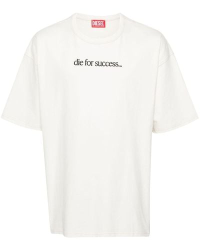 DIESEL T-boxt-n6 Cotton T-shirt - White