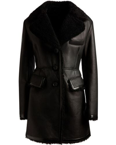 Bally Single-breasted Leather Jacket - Black