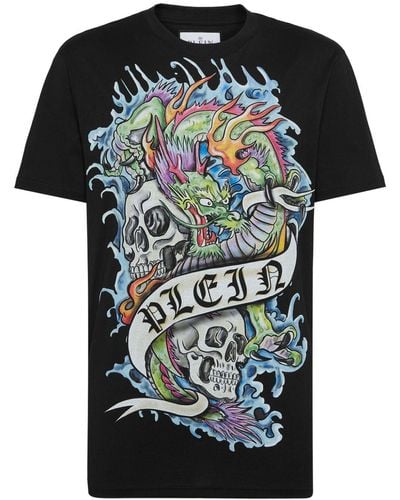 Philipp Plein T-Shirt mit grafischem Print - Schwarz