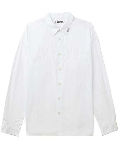 Izzue Appliqué-detailing Cotton Shirt - White
