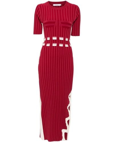 Ph5 Jodie Kleid mit Falten - Rot