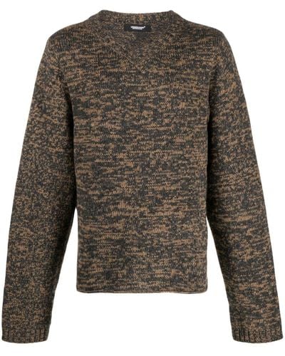 Undercover Pull en maille intarsia - Gris