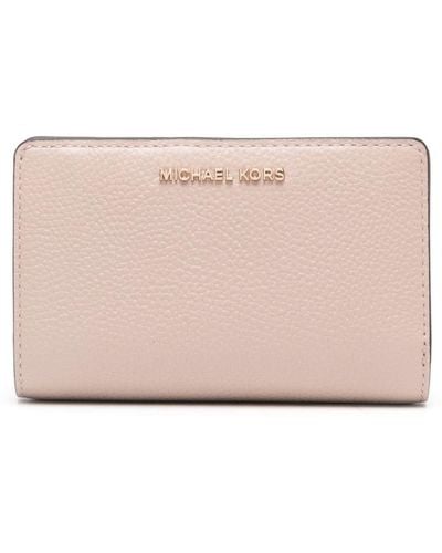 MICHAEL Michael Kors Logo-lettering Leather Wallet - Pink