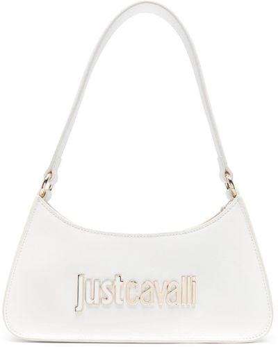 Just Cavalli Logo-plaque Shoulder Bag - White