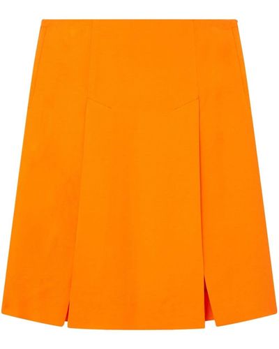 Stella McCartney Side-slit Lightweight Midi Skirt - Orange
