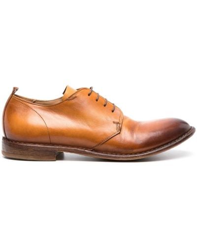 Moma Lace-up Leather Derby Shoes - Brown