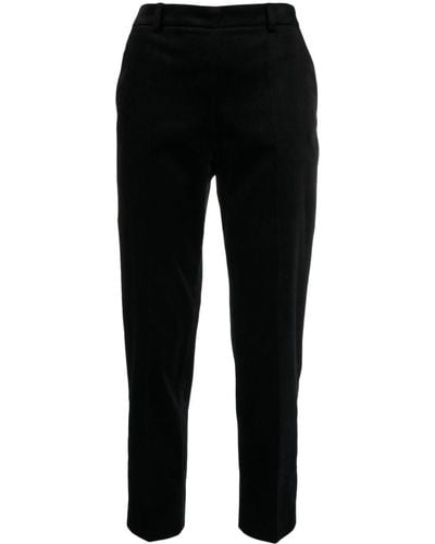 Alberto Biani Pantalon de tailleur à plis marqués - Noir