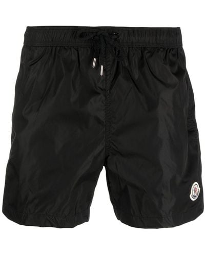 Moncler Logo-patch Swimming Shorts Black