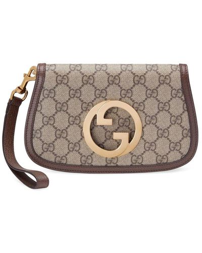 Gucci Blondie Kleine Clutch - Grijs