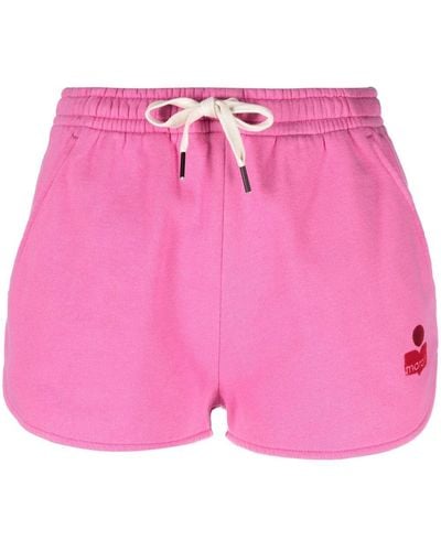 Isabel Marant Drawstring-waist Track Shorts - Pink