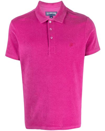 Vilebrequin Phoenix Poloshirt aus Frottee - Pink