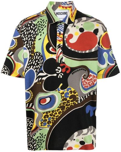 Moschino Polo With Graphic Print - Multicolor