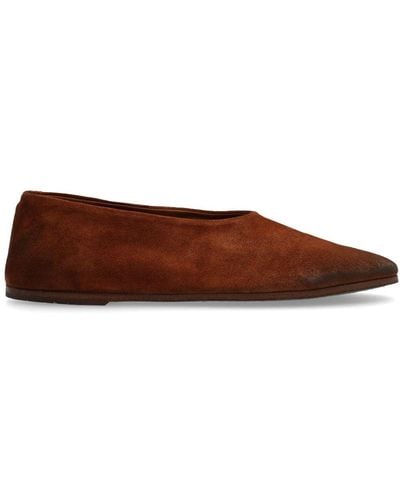 Marsèll Calf Suede Loafers - Brown