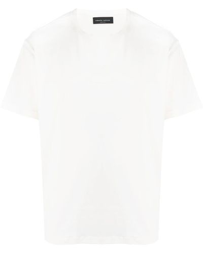 Roberto Collina Plain Cotton T-shirt - White