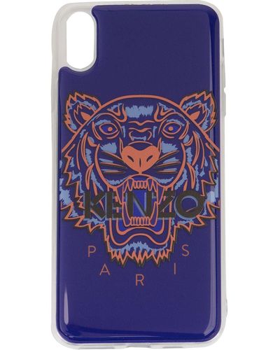 KENZO タイガー Iphone Xs Max ケース - ブルー