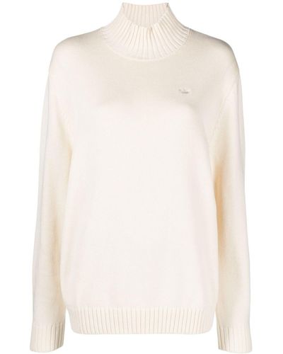 adidas High-neck Cotton Sweater - White