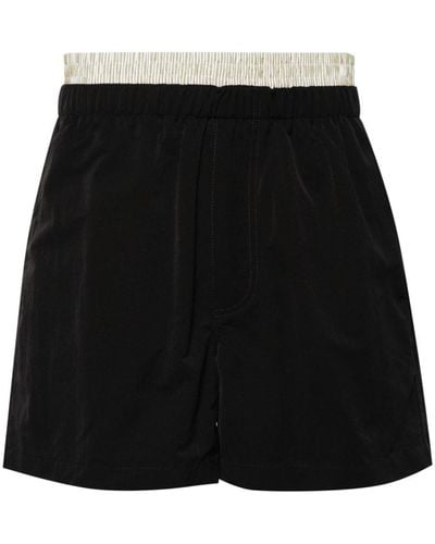 Bottega Veneta Micro-foile Swim Shorts - Black