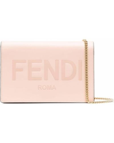 Fendi Logo Wallet-on-chain - Pink