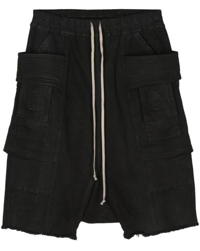 Rick Owens Creatch Cargo Shorts - Black