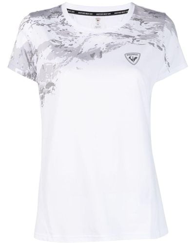 Rossignol T-shirt en jersey à logo imprimé - Blanc