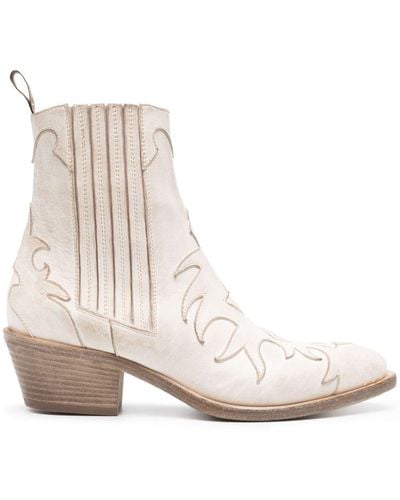 Sartore 45mm Leather Ankle Boots - Natural