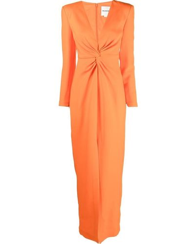 Roland Mouret Orangenkleid Mit Schlitz - Oranje