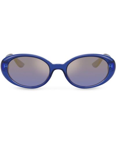 Dolce & Gabbana Re-edition Oval-frame Sunglasses - Blue