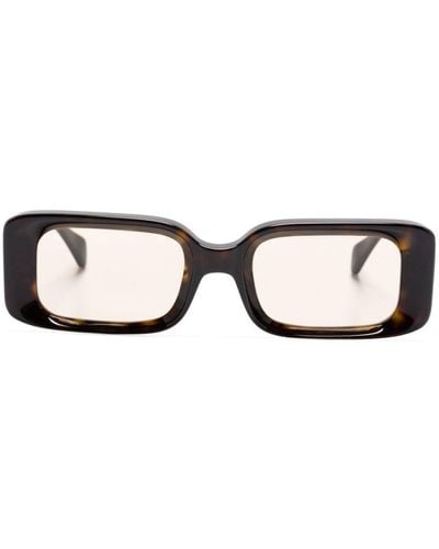 Kaleos Eyehunters Barbarella 11 Rectangle-frame Sunglasses - Brown