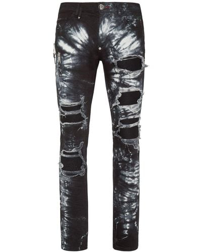 Philipp Plein Rock Star Skinny-Jeans - Grau