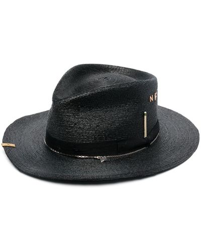 Nick Fouquet 41 Mexican Straw Hat - Black