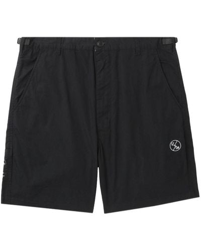 Izzue Logo-embroidered Bermuda Shorts - Black