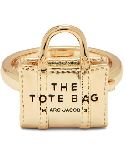 Marc Jacobs The Mini Icon Bag Sculpted Ring - Metallic