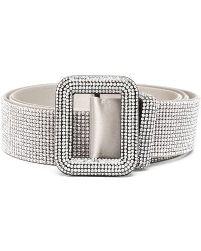 Benedetta Bruzziches Venus Crystal-embellished Belt - Grey