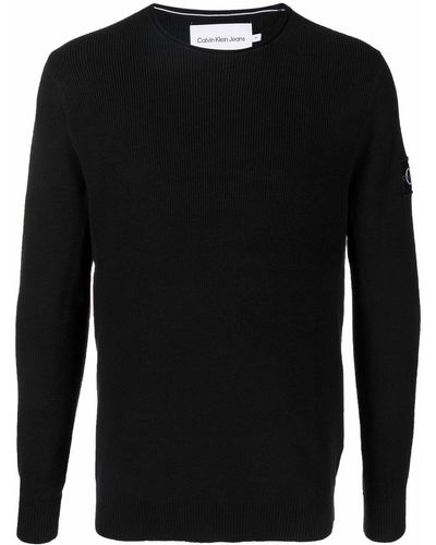 Calvin Klein ロゴ スウェットシャツ - ブラック