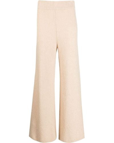 Lisa Yang Wide-leg Cashmere Pants - Natural
