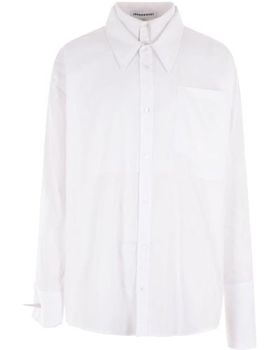JORDANLUCA Clover Layered Shirt - White