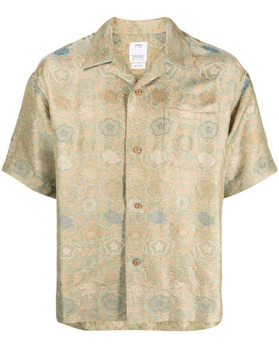 Visvim Graphic-print Silk Shirt - Natural