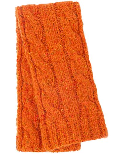 Prada Kabelgebreide Sjaal - Oranje